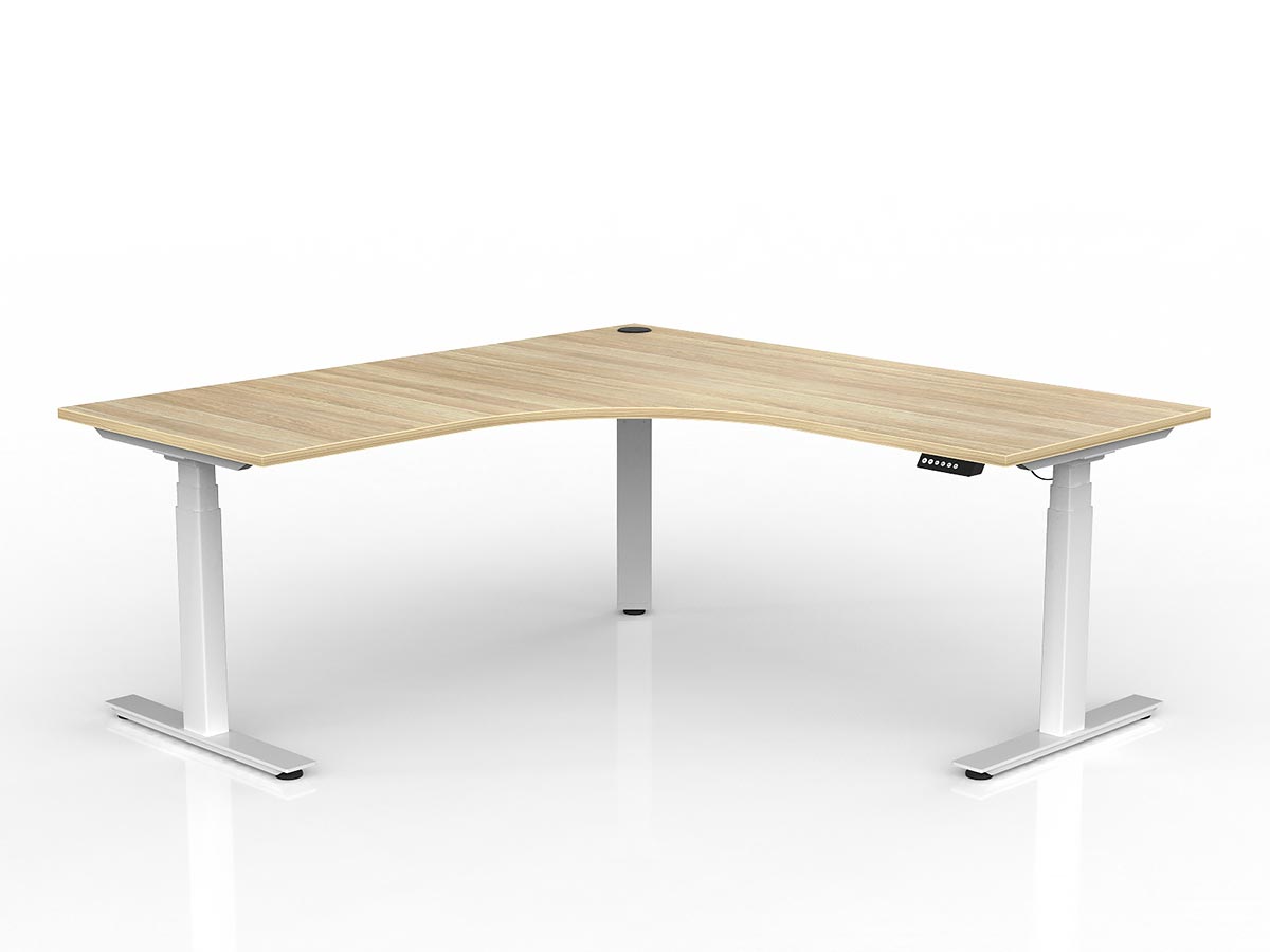 Agile Motion Height Adjustable Corner Desk