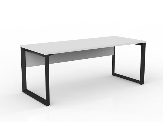 Anvil Straight Desk Black White