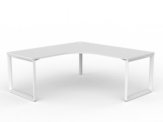 Anvil Corner Desk White White