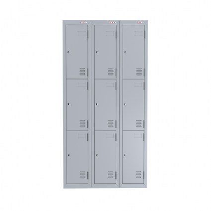 Four Tier Lockers - Grey